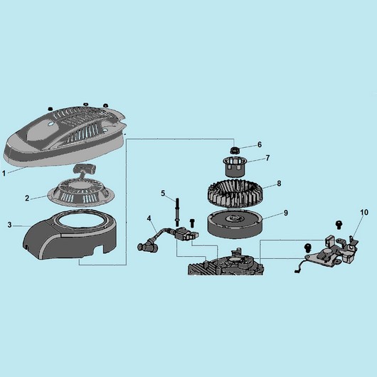Стартер и маховик Champion LM4630 до 2019г.